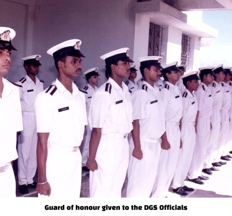 Guard of honour given to the DGS Officials