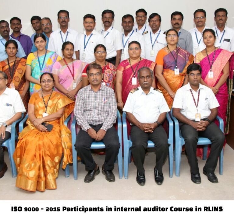 ISO 9000 - 2015 Participants in internal auditor Course in RLINS