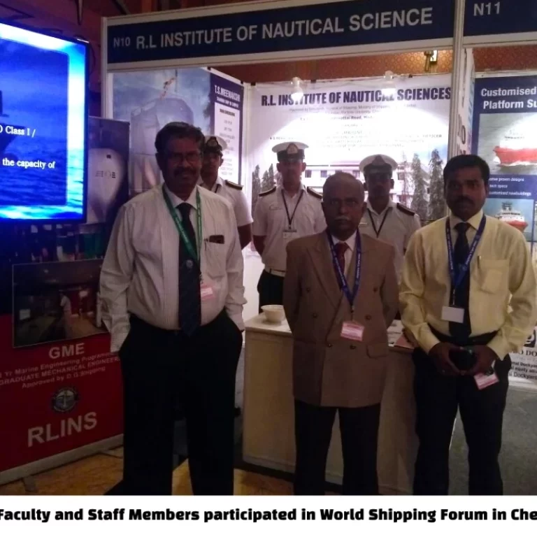 Our Faculty and Staff Members participated in World Shipping Forum in Chennai