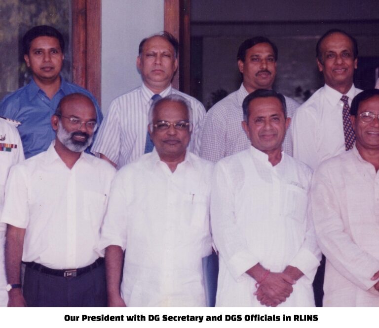 Our President with DG Secretary and DGS Officials in RLINS