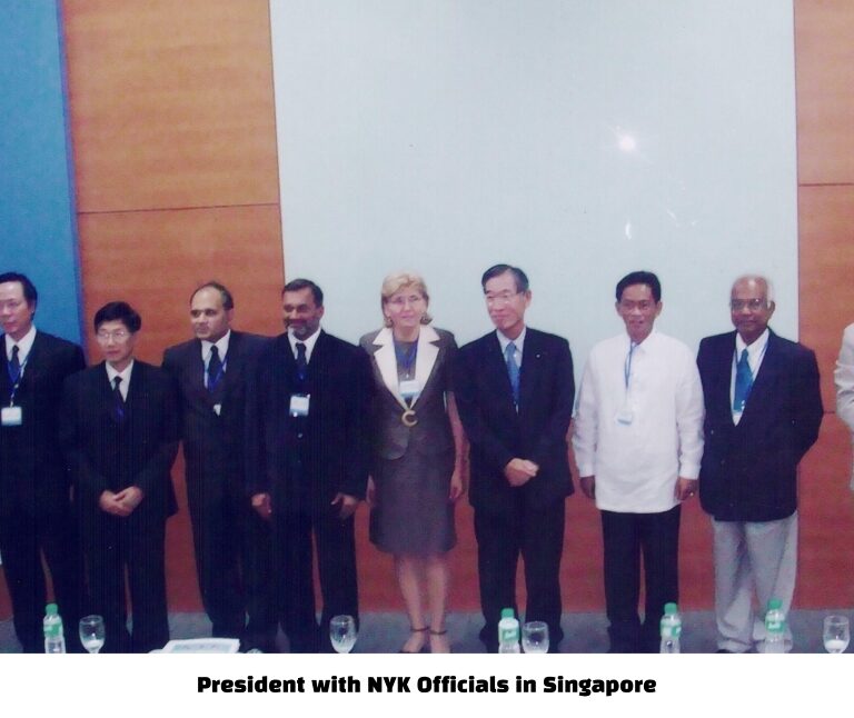 President with NYK Officials in Singapore