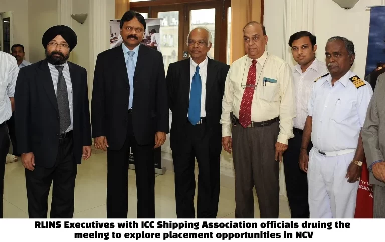 RLINS Executives with ICC Shipping Association officials druing the meeing to explore placement opportunities in NCV