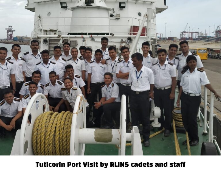 Tuticorin Port Visit by RLINS cadets and staff