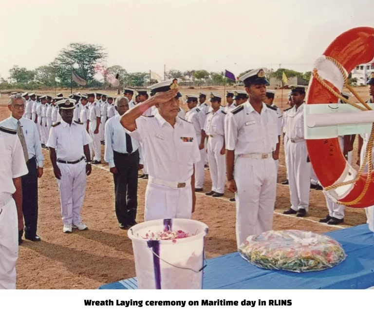 Wreath Laying ceremony on Maritime day in RLINS