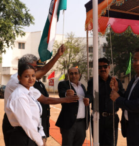 Flag hoisting by marinetech shipping company at RLINS January 19 2026