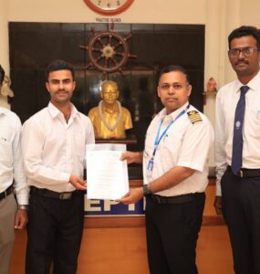 Admission Letter Issued to Cadet Vishal Kumar - ETO February 2026 Batch