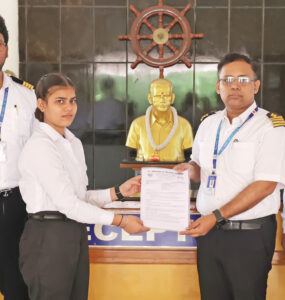 Women Cadet SANIYA PARVEEN GP Rating July-2026 Entry Batch RLINS
